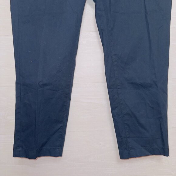 BlankNYC Dark Navy Blue Flat Front High Waisted Ankle Length Pants size 31 - Picture 3 of 6